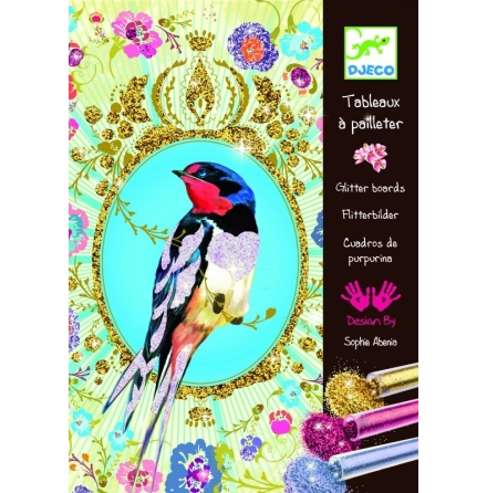 Djeco Glitter Boards - Birds